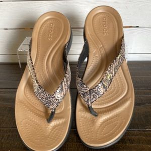 Crocs Comfort Animal Print Sandals , Size Women’s 10